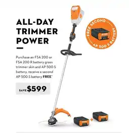 STIHL All-day trimmer power offer