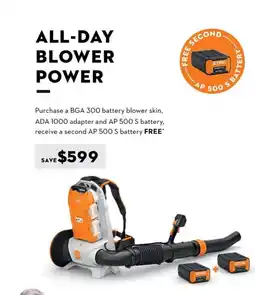 STIHL All-day blower power offer