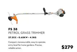 STIHL Fs 38 petrol grass trimmer offer