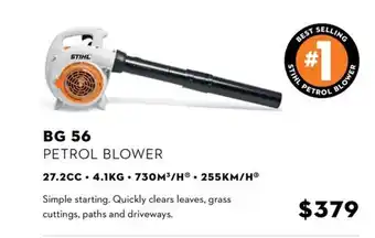 STIHL Bg 56 petrol blower offer