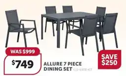 Stratco Allure 7 piece dining set offer