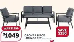 Stratco Grove 4 piece lounge set offer