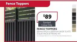 Stratco Fence toppers offer