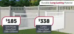 Stratco Semi private fence panel offer