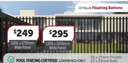 Stratco Pool fencing certified offer