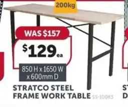 Stratco Stratco steel stratco heavy frame work table offer