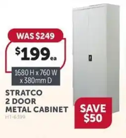 Stratco Stratco 2 door metal cabinet offer