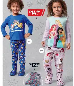 ALDI Licensed Children's PJ Set offer