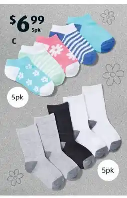 ALDI Children's Socks 5pk offer