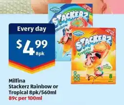 ALDI Stackerz Rainbow or Tropical offer