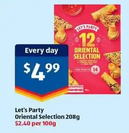 ALDI Oriental Selection offer