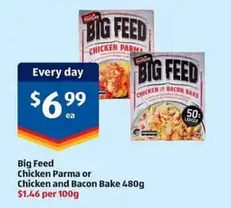 ALDI Chicken Parma or Chicken and Bacon Bake offer