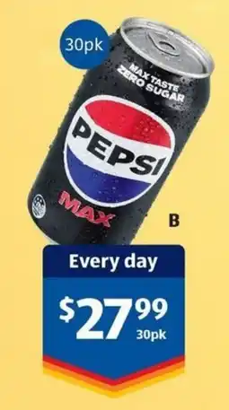 ALDI Pepsi Max offer