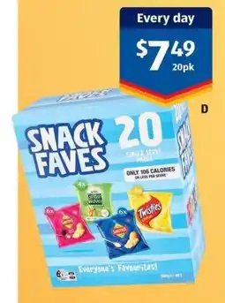 ALDI Smith's Snack Faves offer