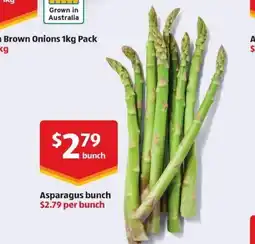 ALDI Asparagus bunch offer