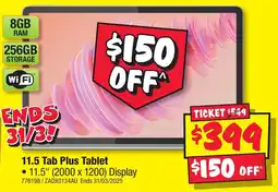 JB Hi-Fi 11.5 Tab Plus Tablet offer