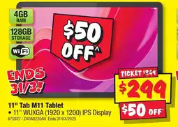 JB Hi-Fi 11" Tab M11 Tablet offer