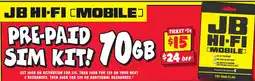 JB Hi-Fi PRE-PAID SIM KIT offer