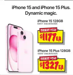 JB Hi-Fi iPhone 15 Plus 128GB offer