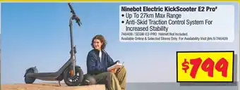 JB Hi-Fi Ninebot Electric KickScooter E2 Pro offer