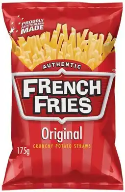 IGA French Fries or Samboy Chips 175g Selected Varieties offer