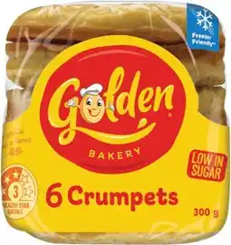 IGA Golden Crumpet Rounds 6 Pack Selected Varieties offer