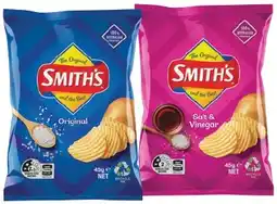 IGA Smith’s Chips, Doritos Corn Chips or Twisties 45g Selected Varieties offer