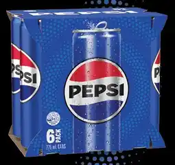 IGA Pepsi, Solo or Schweppes 6x275mL Selected Varieties offer