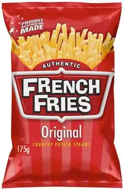 IGA French Fries or Samboy Potato Chips 175g Selected Varieties offer