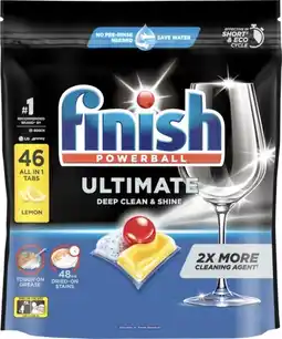 IGA Finish Ultimate Dishwashing Tablets Lemon 46 Pack offer