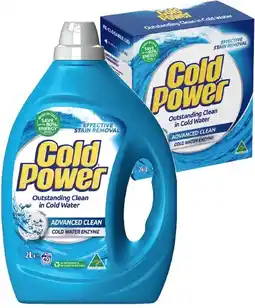 IGA Cold Power Laundry Liquid 2 Litre, Powder 2kg or Capsules 26 Pack Selected Varieties offer