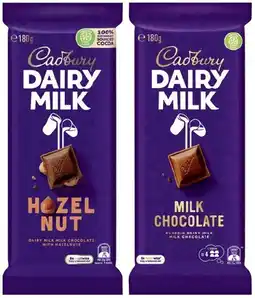 IGA Cadbury Chocolate Block 150‑190g Selected Varieties offer