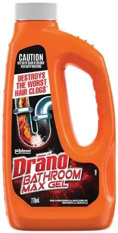 IGA Drano Bathroom or Kitchen Max Gel 770mL offer