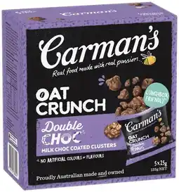 IGA Carman's Oat Crunch Clusters or Slice 5 Pack Selected Varieties offer