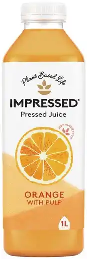 IGA Impressed Juice Orange 1 Litre Selected Varieties offer