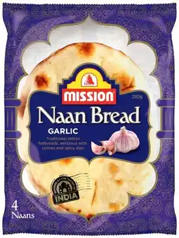 IGA Mission Naan Bread 4-6 Pack Selected Varieties offer