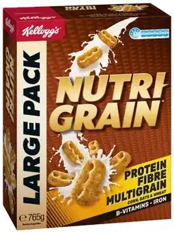 IGA Kellogg’s Nutri-Grain 765g or Crunchy Nut Corn Flakes 640g offer