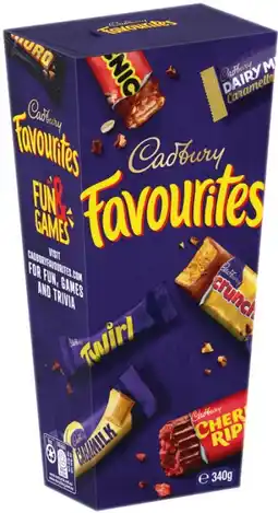 IGA Cadbury Favourites 336‑340g Selected Varieties offer