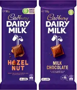 IGA Cadbury Chocolate Block 150‑190g Selected Varieties offer