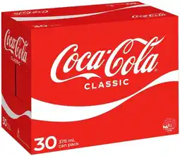 IGA Coca‑Cola 30x375mL Selected Varieties offer