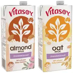 IGA Vitasoy Oat, Almond or Soy Milk 1 Litre Selected Varieties offer