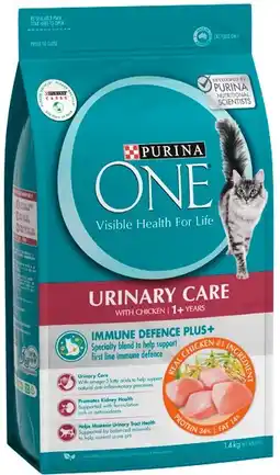 IGA Purina One Dry Cat Food 1.4‑1.5kg Selected Varieties offer