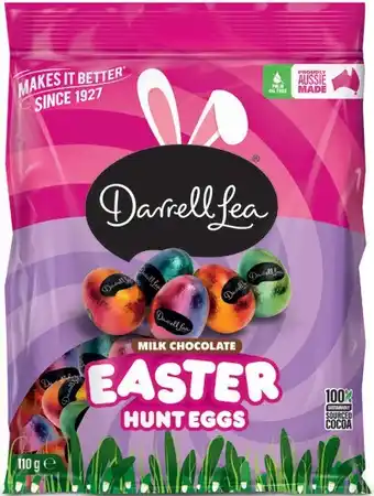 IGA Darrell Lea Easter Hunt Eggs Share Bag 110‑120g Selected Varieties offer