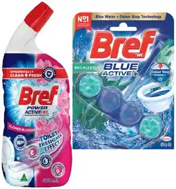 IGA Bref Rim Block Toilet Cleaner 42‑50g or Gel 600‑700mL Selected Varieties offer