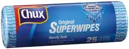 IGA Chux Original Superwipes Handy Roll 25 Pack offer