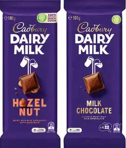 IGA Cadbury Chocolate Block 150‑190g Selected Varieties offer