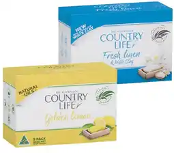 IGA Country Life Bar Soap 5 Pack Selected Varieties offer