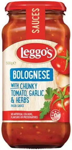 IGA Leggo’s Pasta Sauce 490‑500g Selected Varieties offer