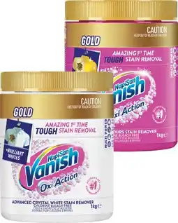 IGA NapiSan Vanish Oxi Action Stain Remover 1kg Selected Varieties offer