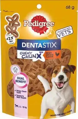 IGA NEW Dentastix Chewy Chunx Mini or Maxi 68g offer